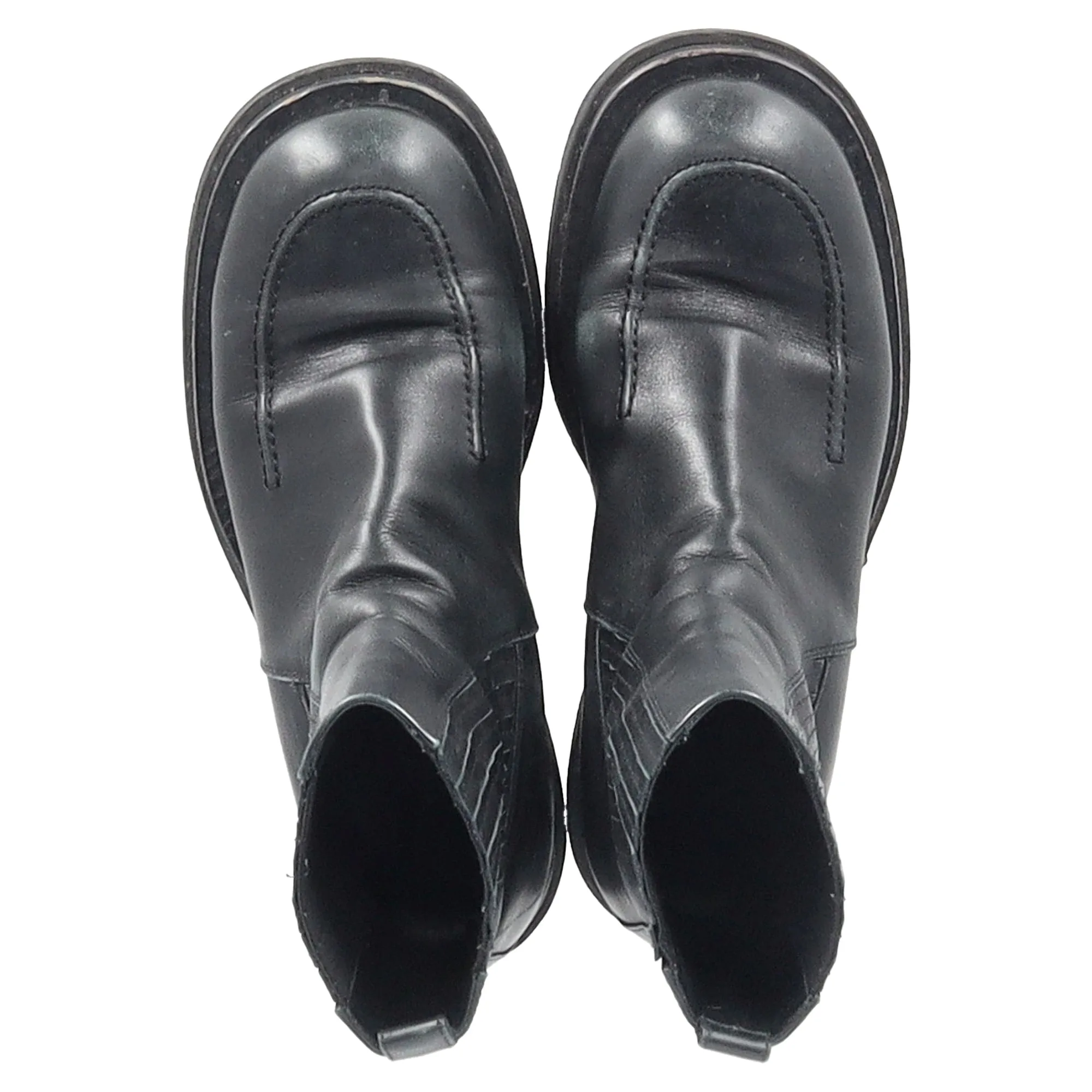 Magda Butrym Chelsea Ankle Boots in Black Leather