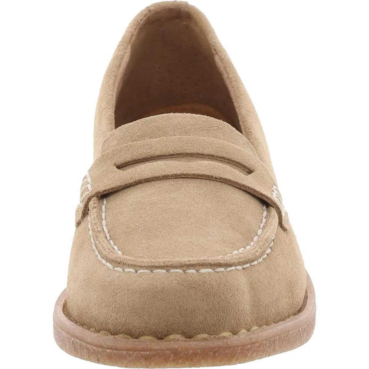 Marlo Womens Cushioned Footbed Faux Suede Loafers