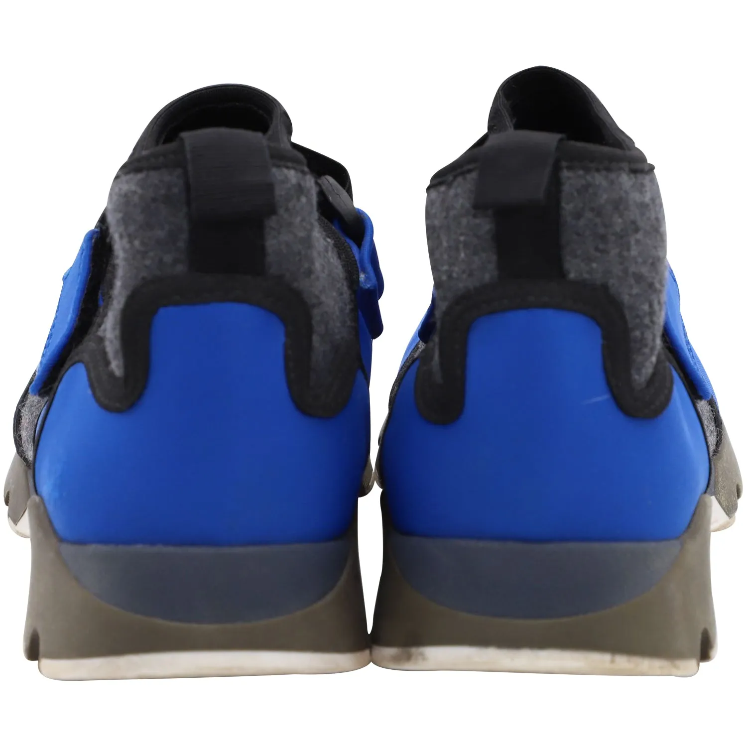 Marni Stretch Fabric Sock Velcro Sneakers in Blue Neoprene