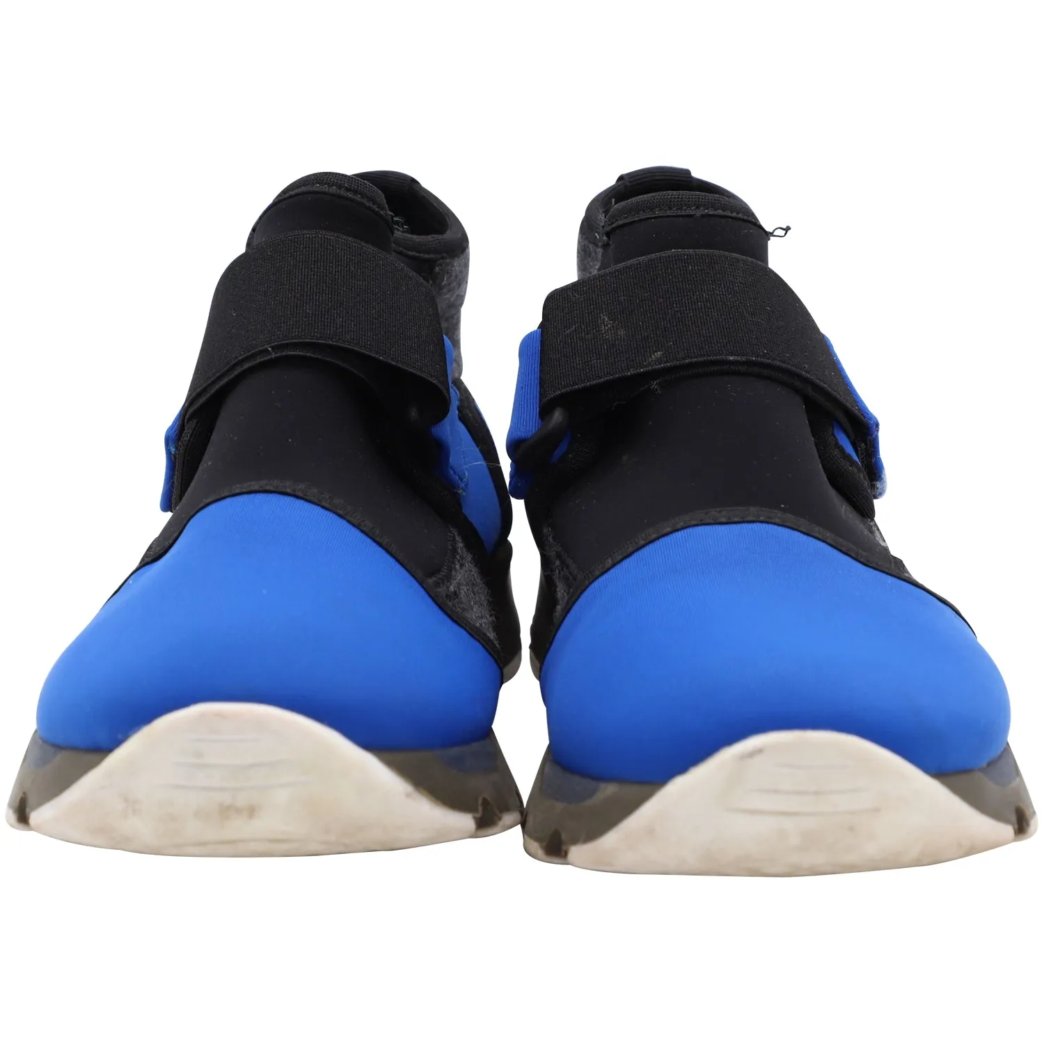 Marni Stretch Fabric Sock Velcro Sneakers in Blue Neoprene