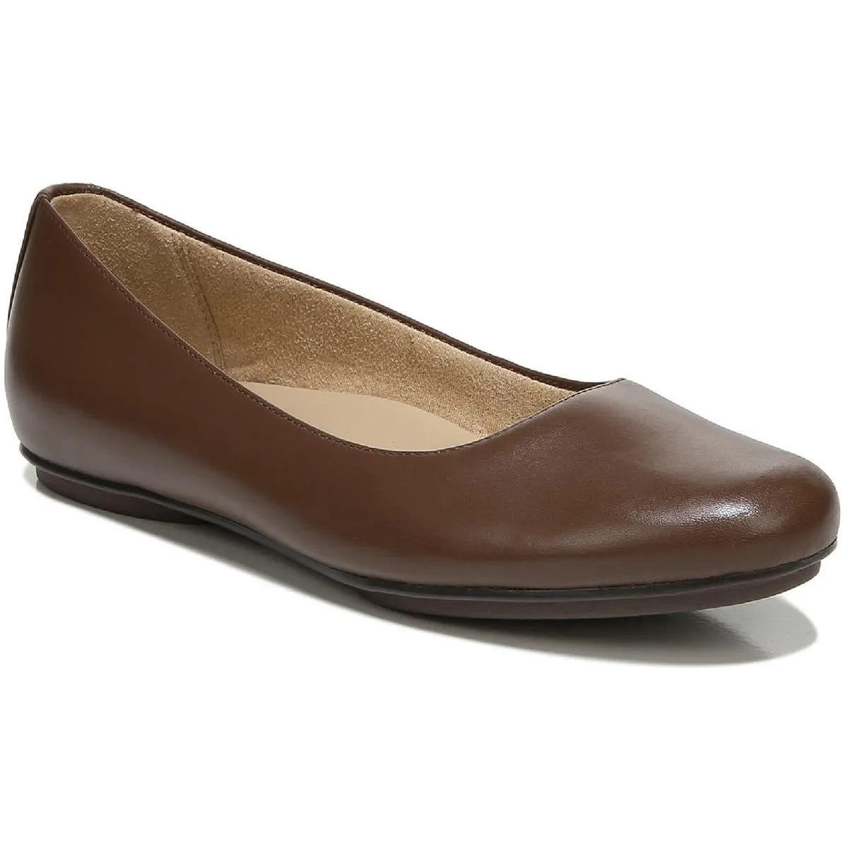 Maxwell Womens Comfort Insole Slip On Ballet Flats
