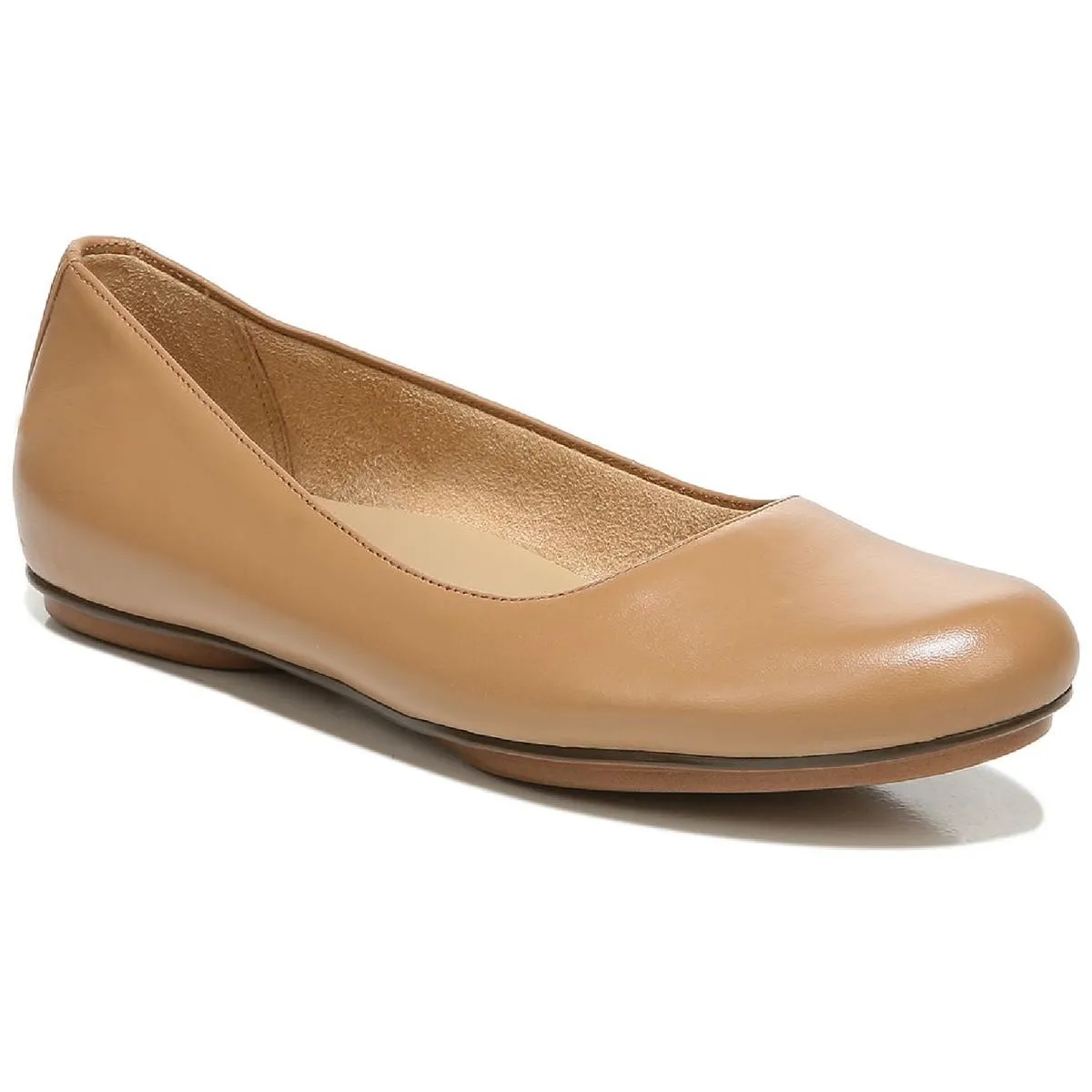 Maxwell Womens Comfort Insole Slip On Ballet Flats