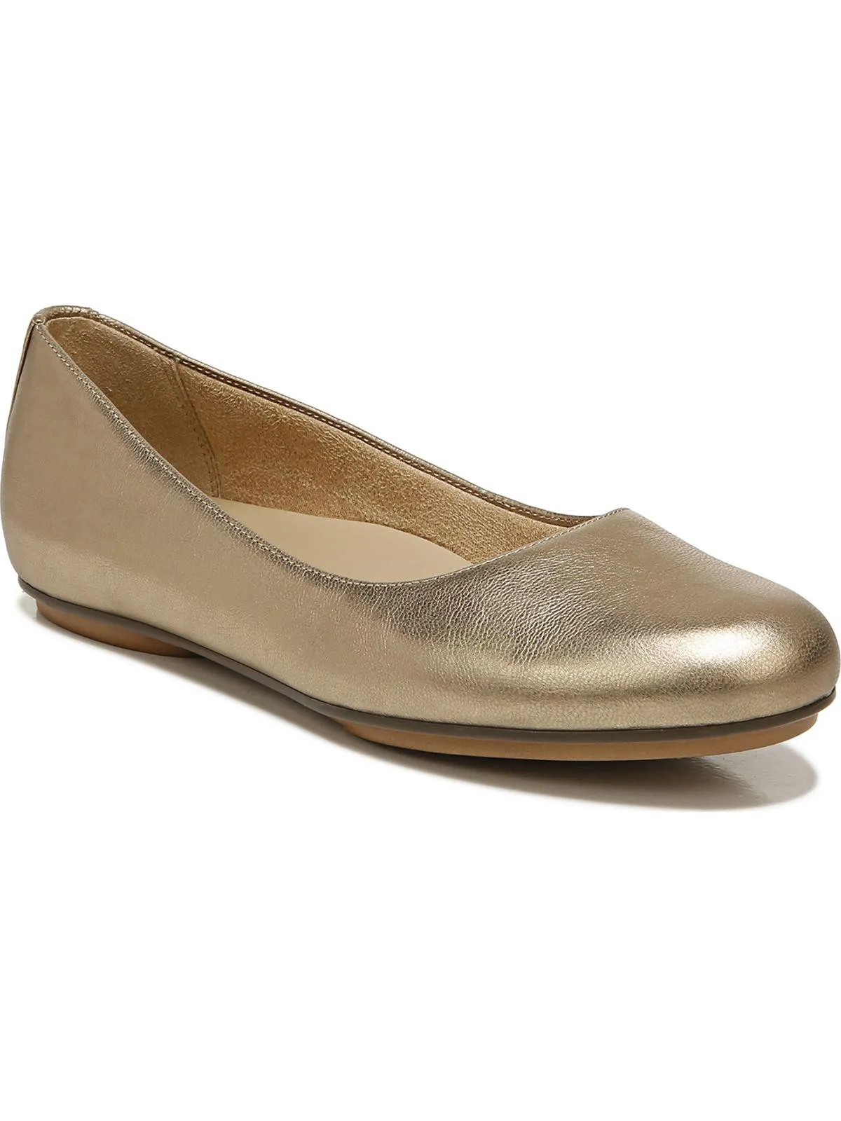 Maxwell Womens Comfort Insole Slip On Ballet Flats
