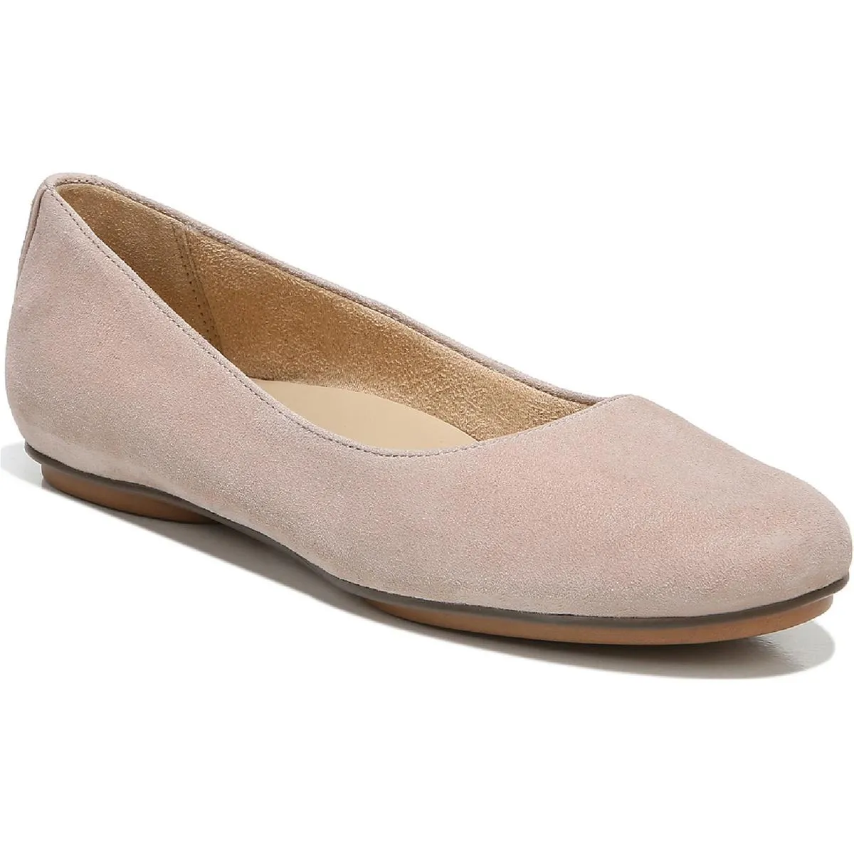 Maxwell Womens Comfort Insole Slip On Ballet Flats