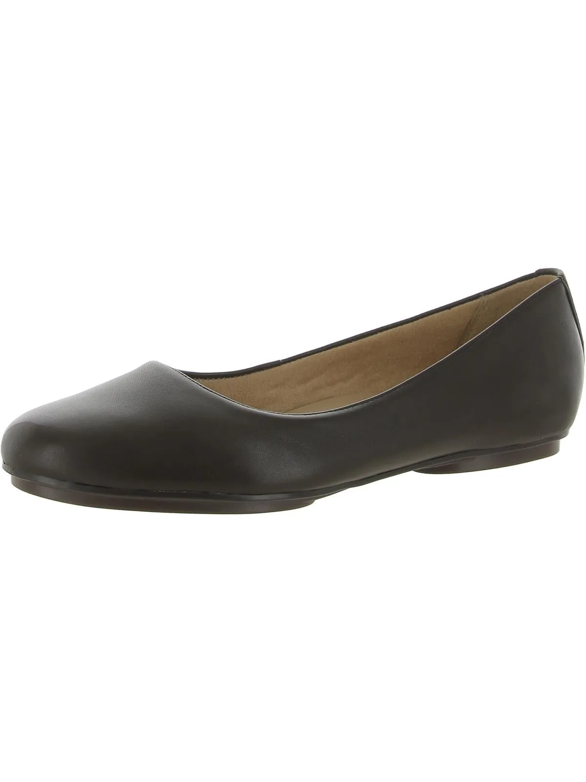 Maxwell Womens Comfort Insole Slip On Ballet Flats