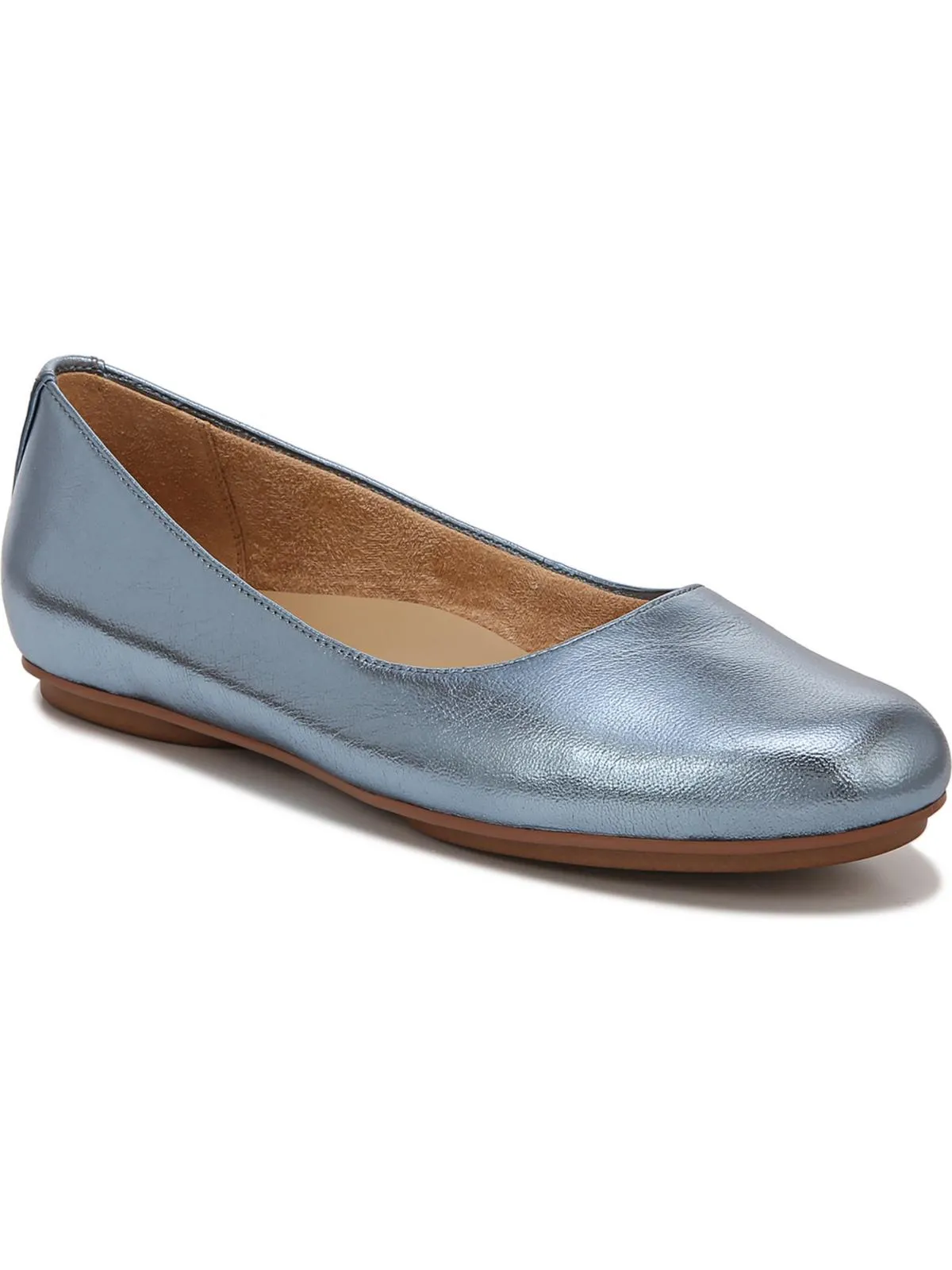 Maxwell Womens Comfort Insole Slip On Ballet Flats