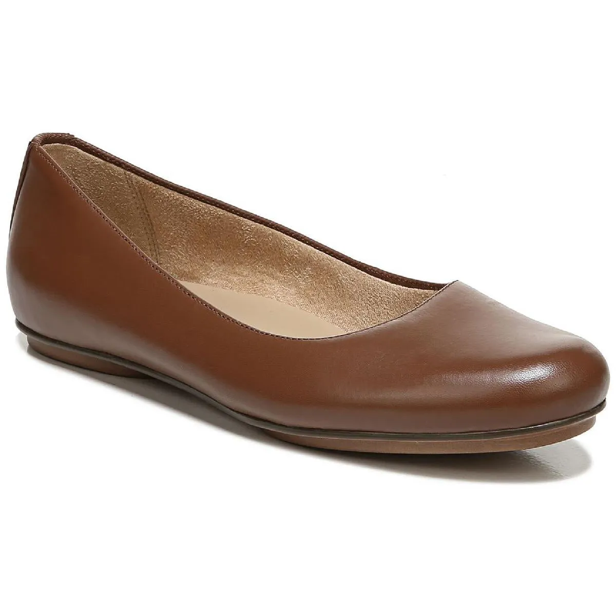 Maxwell Womens Comfort Insole Slip On Ballet Flats