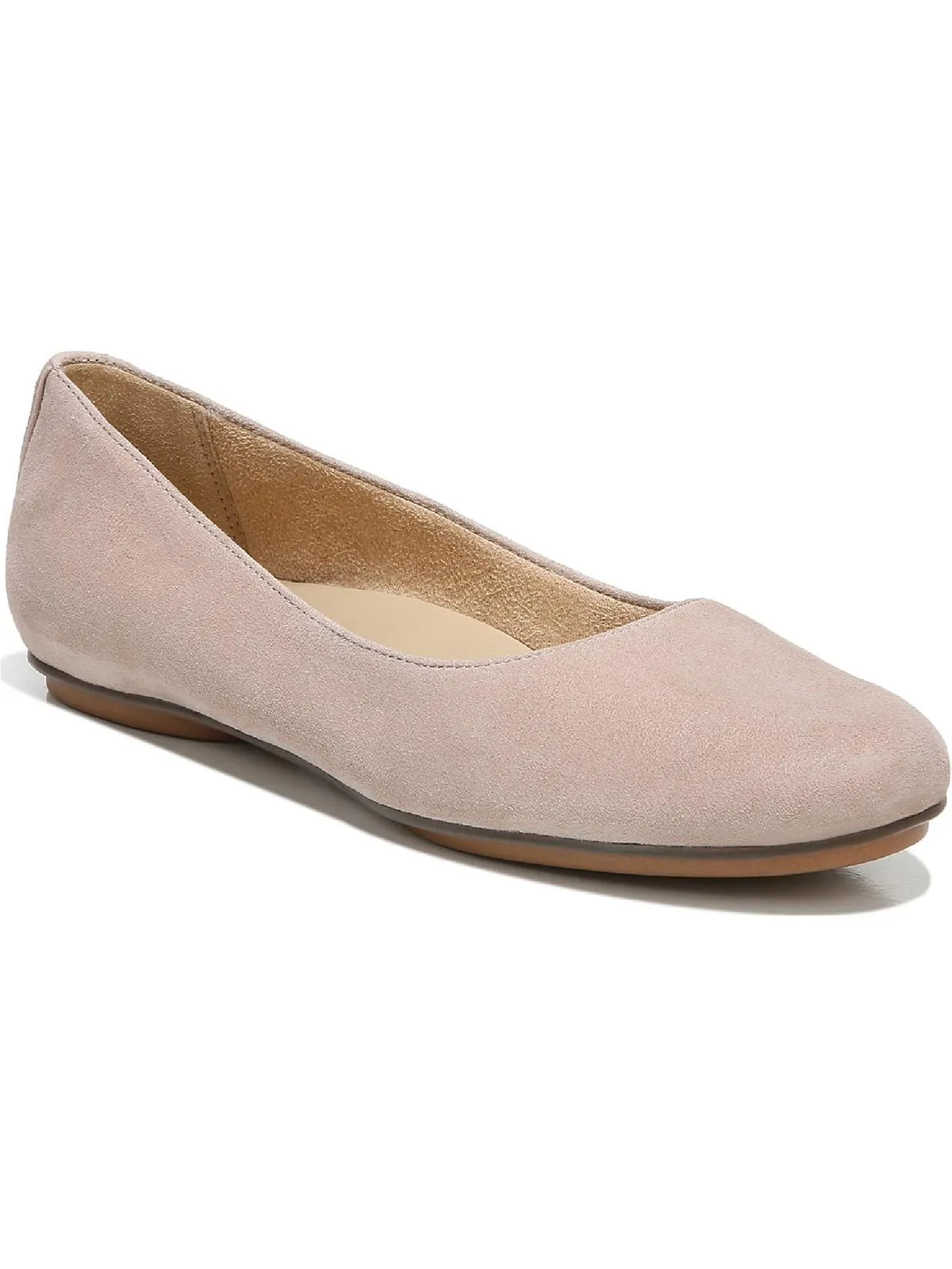 Maxwell Womens Comfort Insole Slip On Ballet Flats
