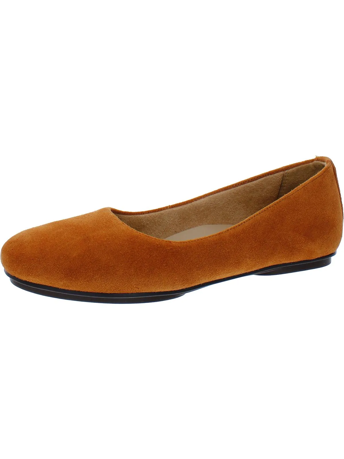 Maxwell Womens Comfort Insole Slip On Ballet Flats