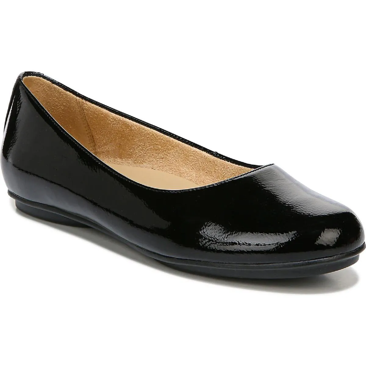 Maxwell Womens Comfort Insole Slip On Ballet Flats