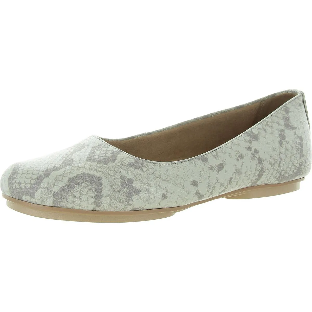 Maxwell Womens Comfort Insole Slip On Ballet Flats