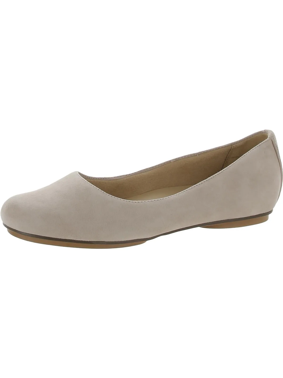 Maxwell Womens Comfort Insole Slip On Ballet Flats