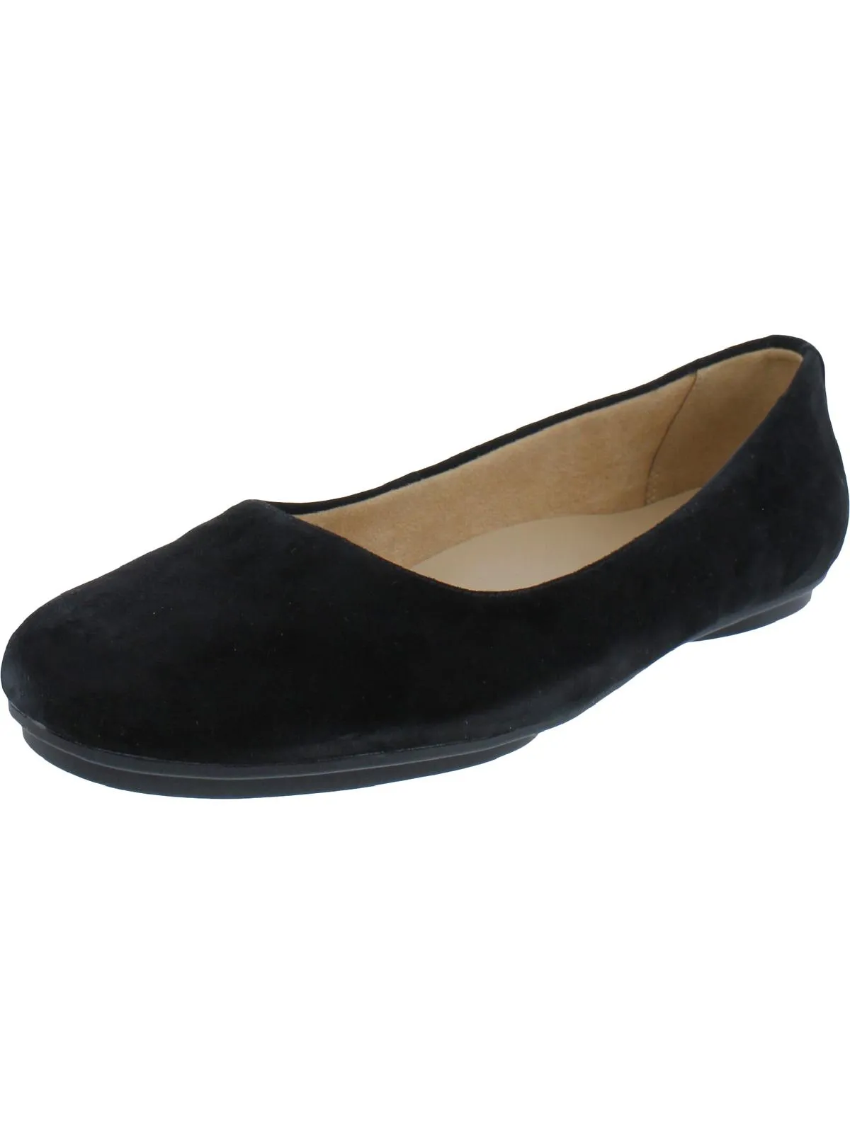 Maxwell Womens Comfort Insole Slip On Ballet Flats