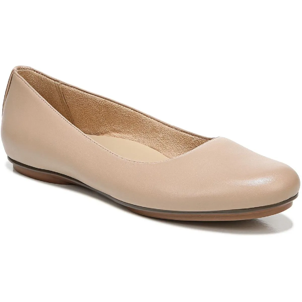 Maxwell Womens Comfort Insole Slip On Ballet Flats