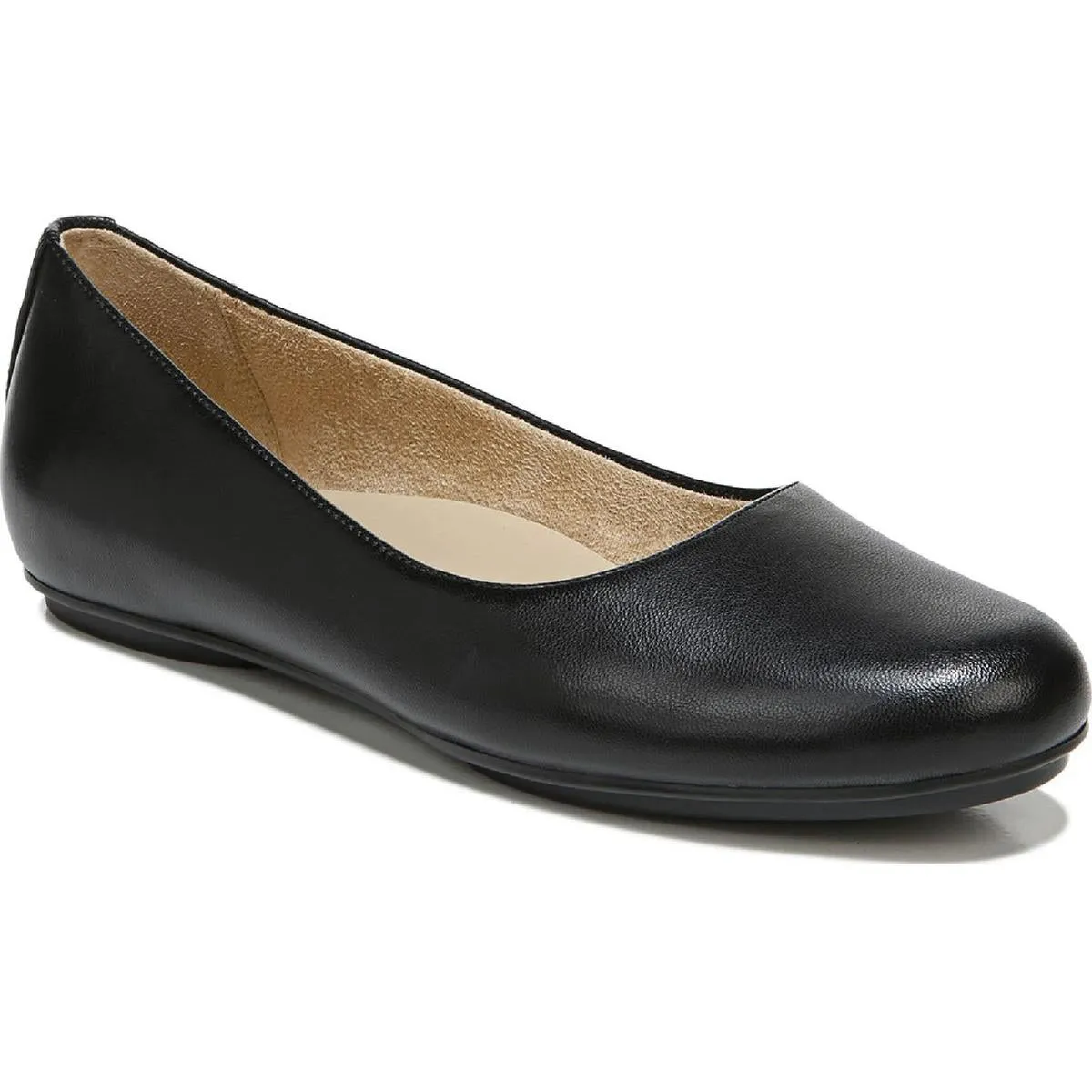 Maxwell Womens Comfort Insole Slip On Ballet Flats