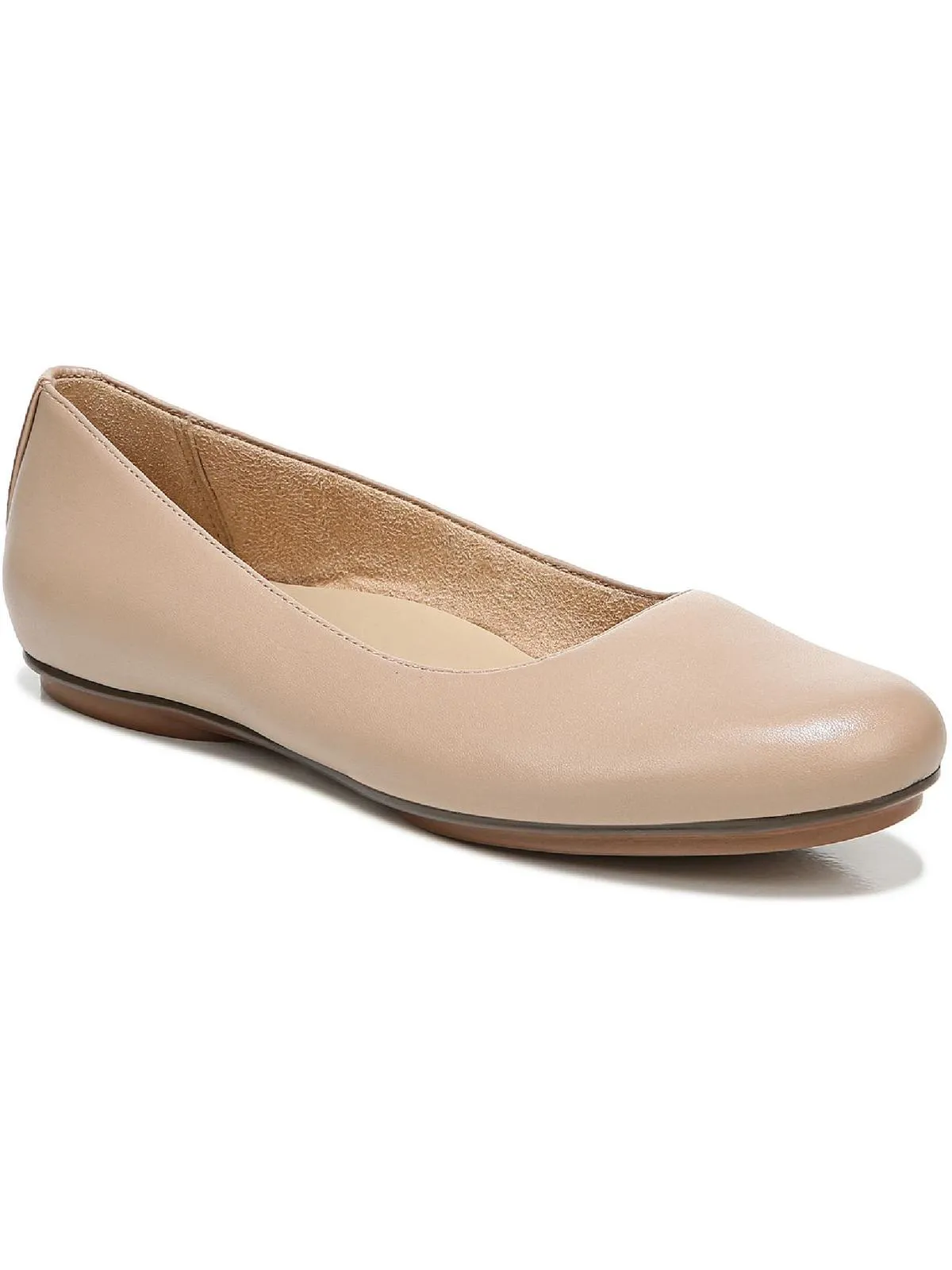 Maxwell Womens Comfort Insole Slip On Ballet Flats