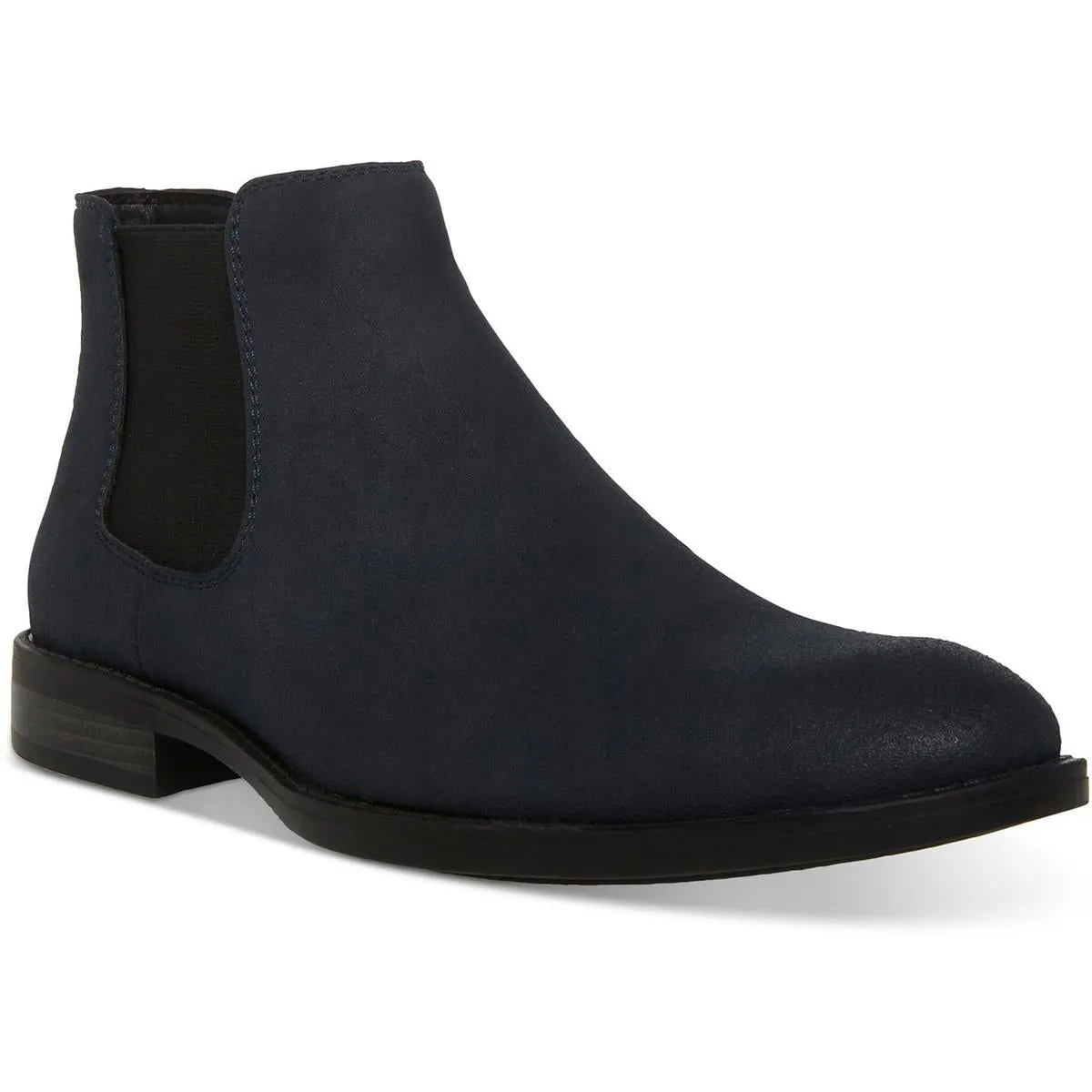 Maxxin Mens Stretch Faux Leather Chelsea Boots