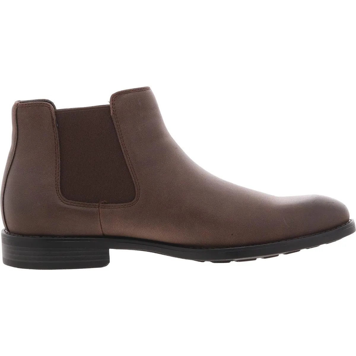 Maxxin Mens Stretch Faux Leather Chelsea Boots