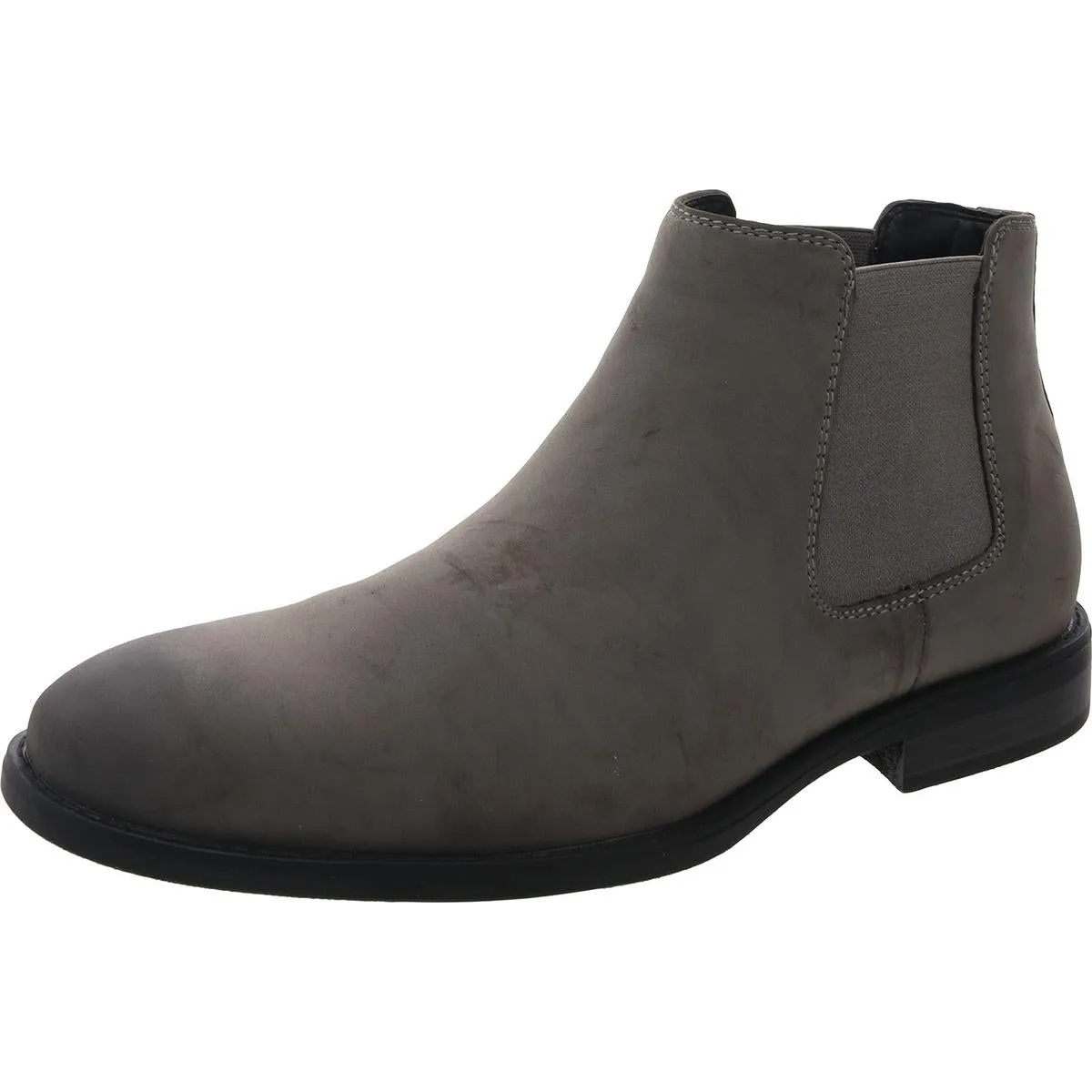 Maxxin Mens Stretch Faux Leather Chelsea Boots