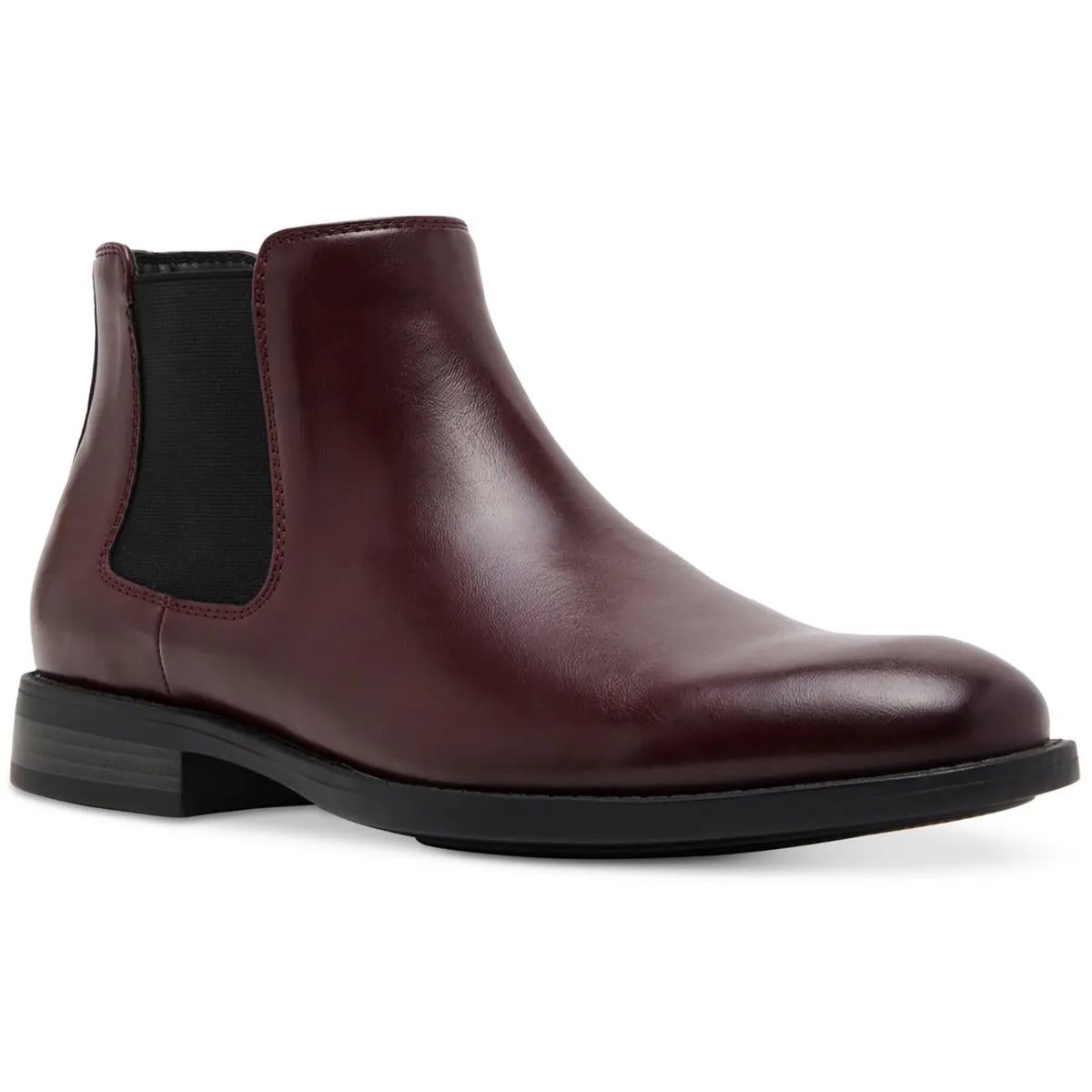 Maxxin Mens Stretch Faux Leather Chelsea Boots