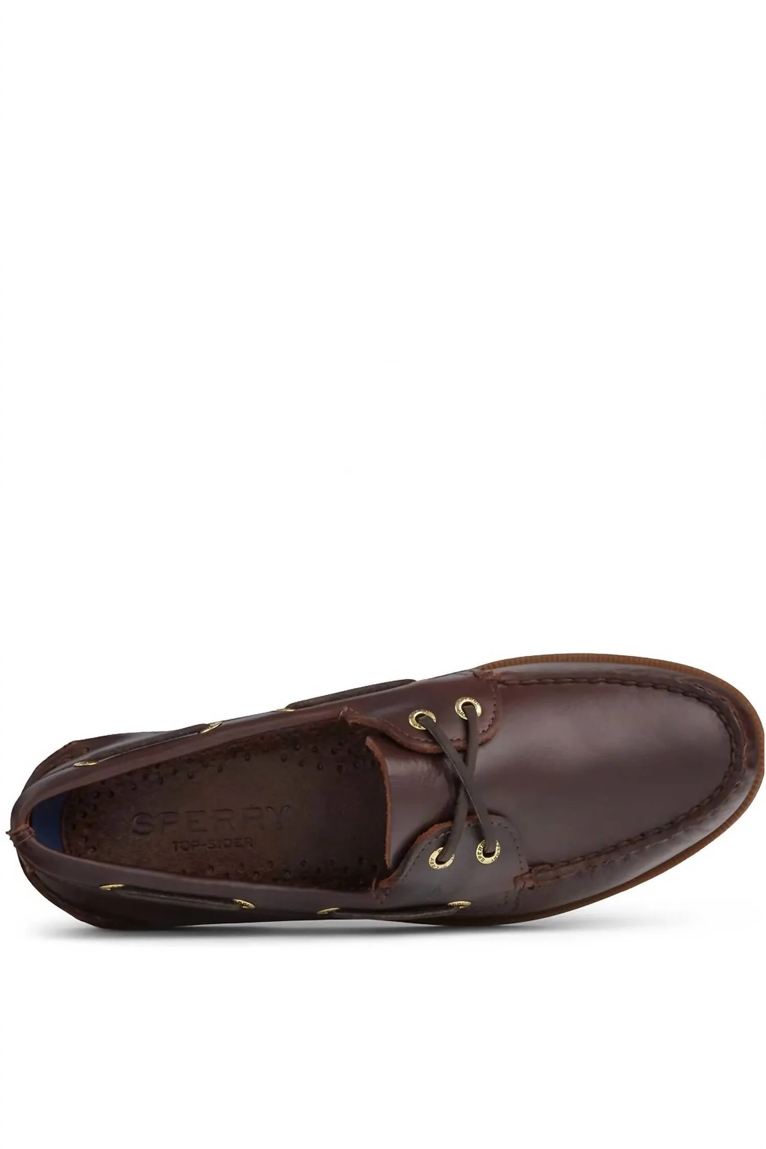 Men's 2-Eye Boat Shoe - Medium In Amaretto