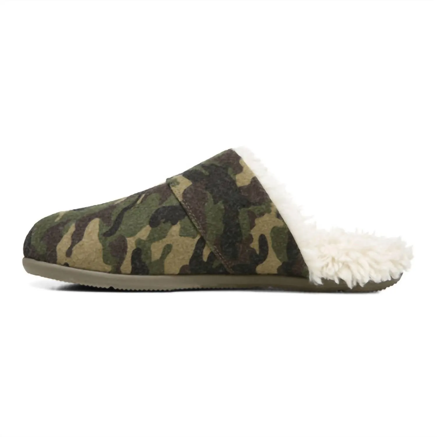 Men's Alfons Slipper In Olive Camo