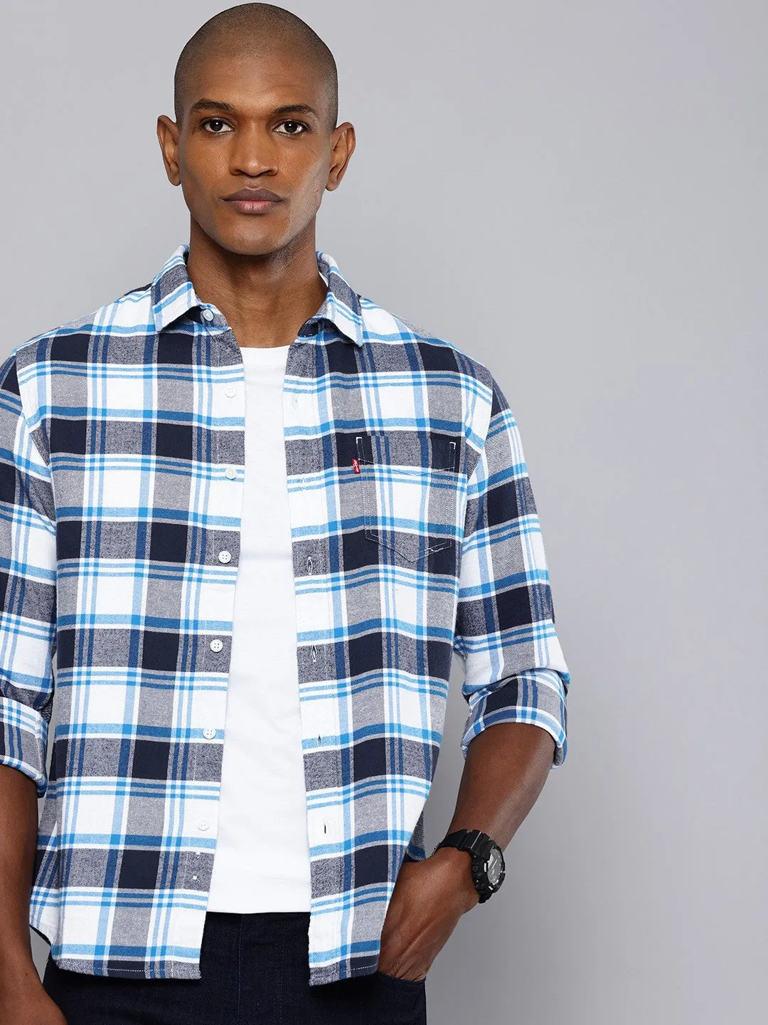 Men's Checkered Slim Fit Shirt