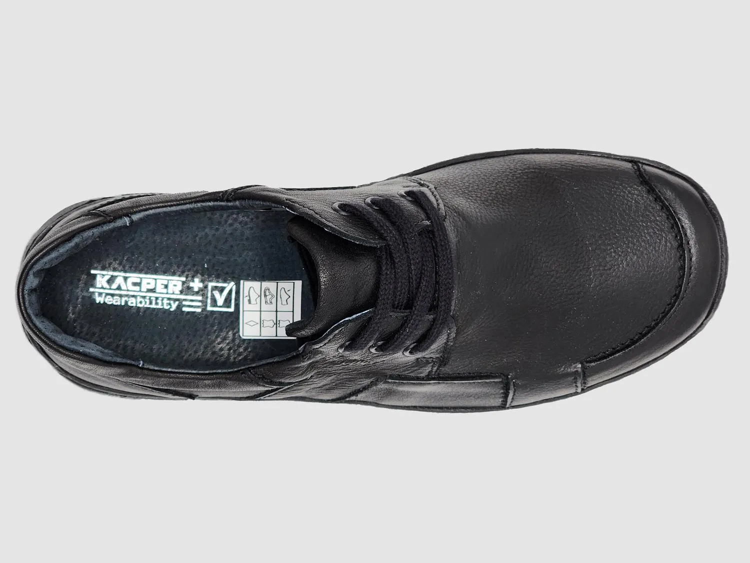 Men's Comfort Leather Shoes In Black