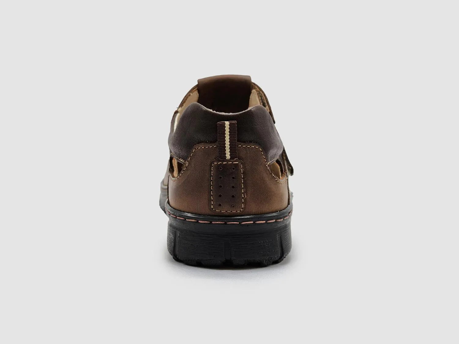 Men's Everyday Closed-Toe Leather Sandals In Brown