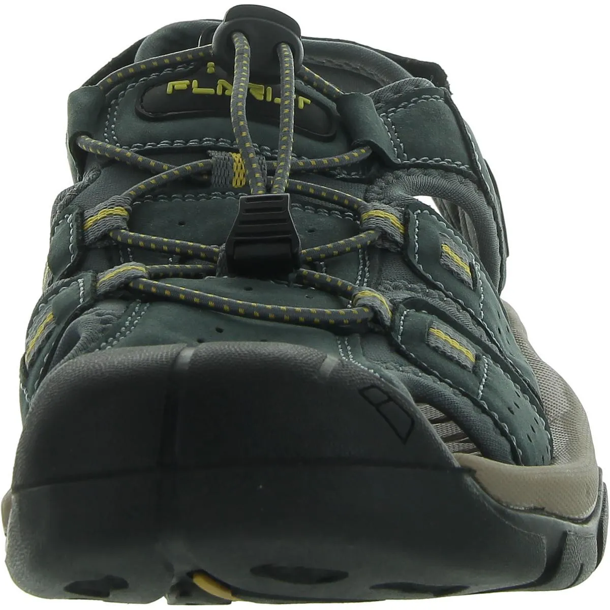 Mens Faux Suede Cut-Out Sport Sandals