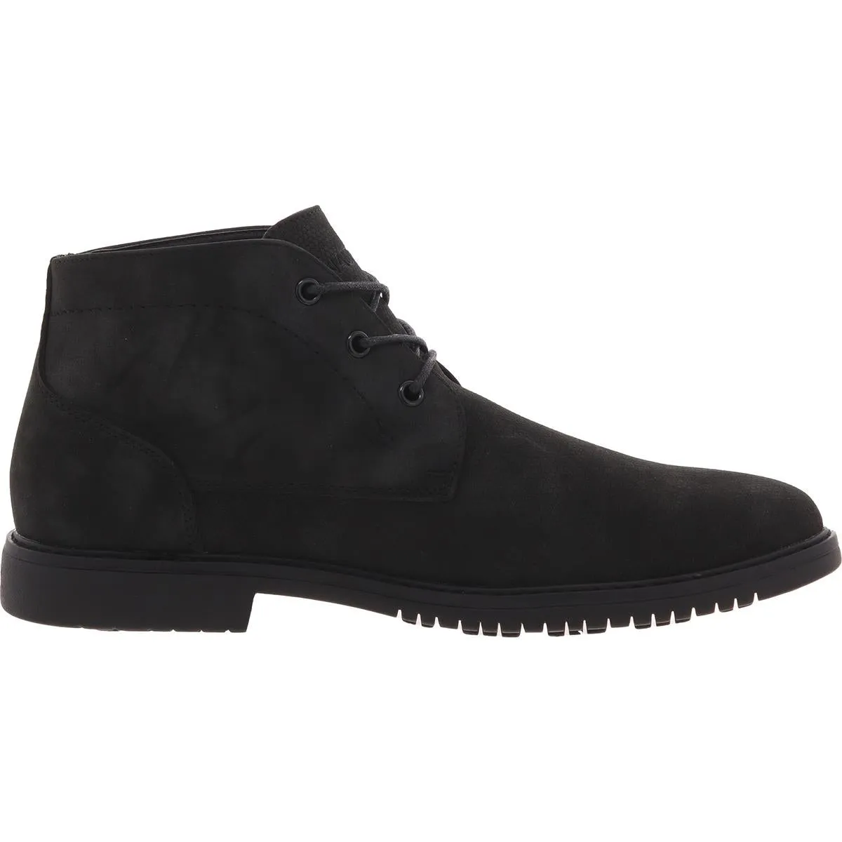 Mens Lace-Up Faux Leather Chukka Boots