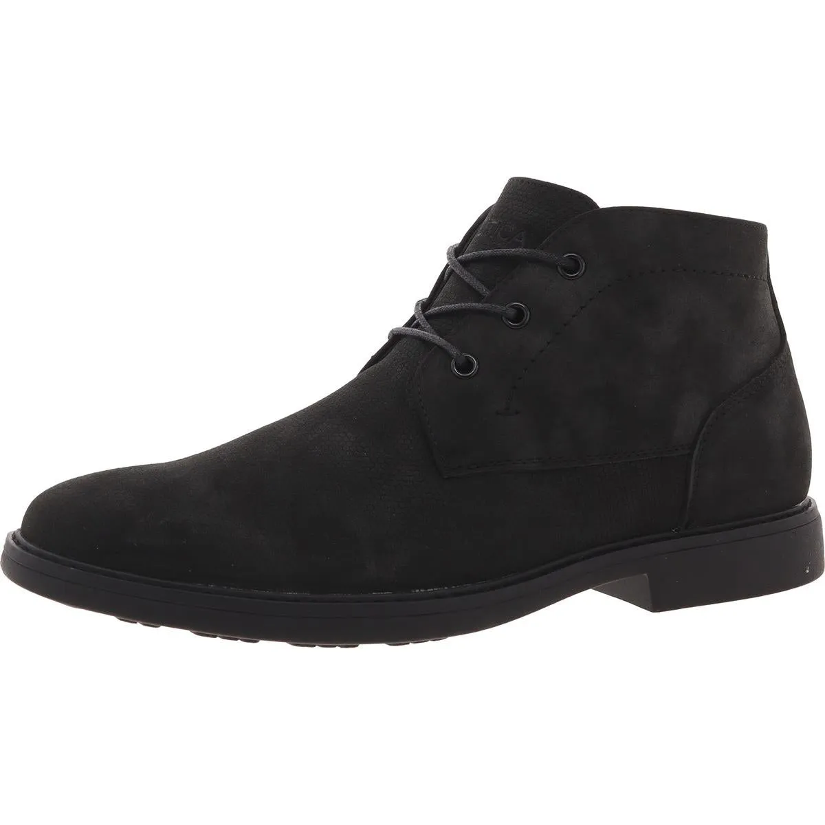 Mens Lace-Up Faux Leather Chukka Boots