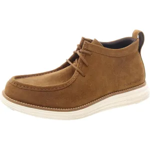 Mens Lace-Up Faux Suede Chukka Boots