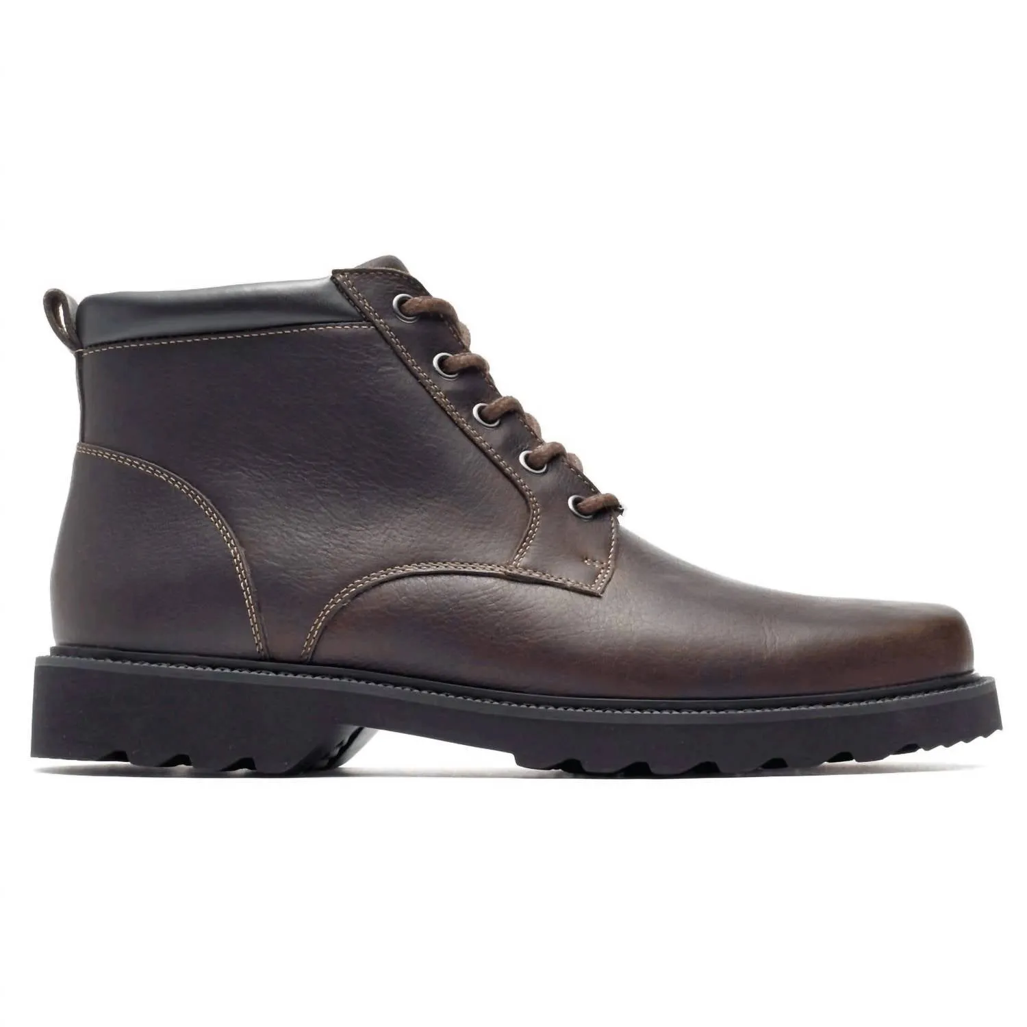 Men's Northfield Plain Toe Boots In Brown Leather