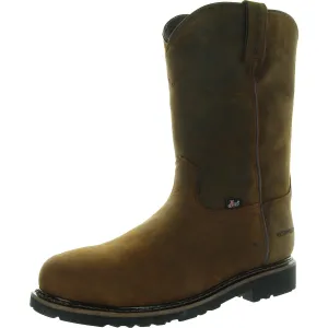 Mens Oil-Resistant Leather Cowboy, Western Boots