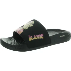 Mens Padded Insole Manmade Pool Slides