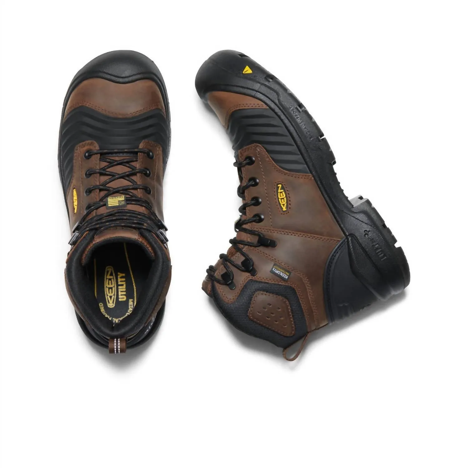 Men's Portland 6" Waterproof Boot In Dark Earth/black