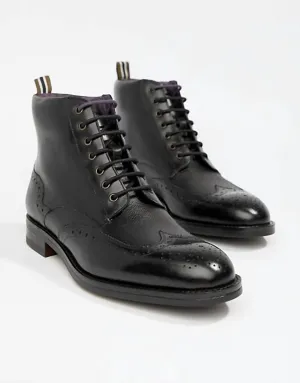 Men's Twrens Brogue Boots In Black