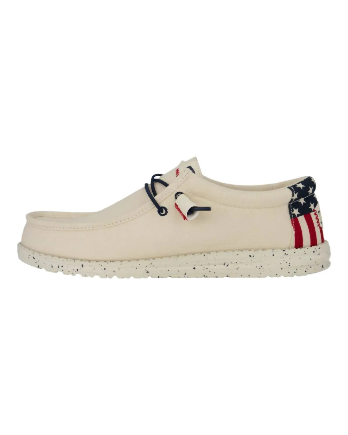 Men's Wally Funk Americana Slip Ons In Off White Patriotic