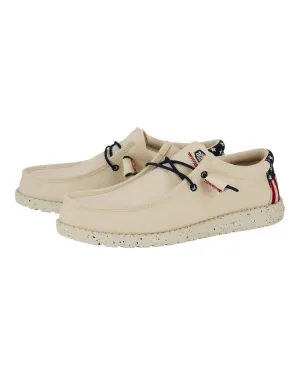 Men's Wally Funk Americana Slip Ons In Off White Patriotic
