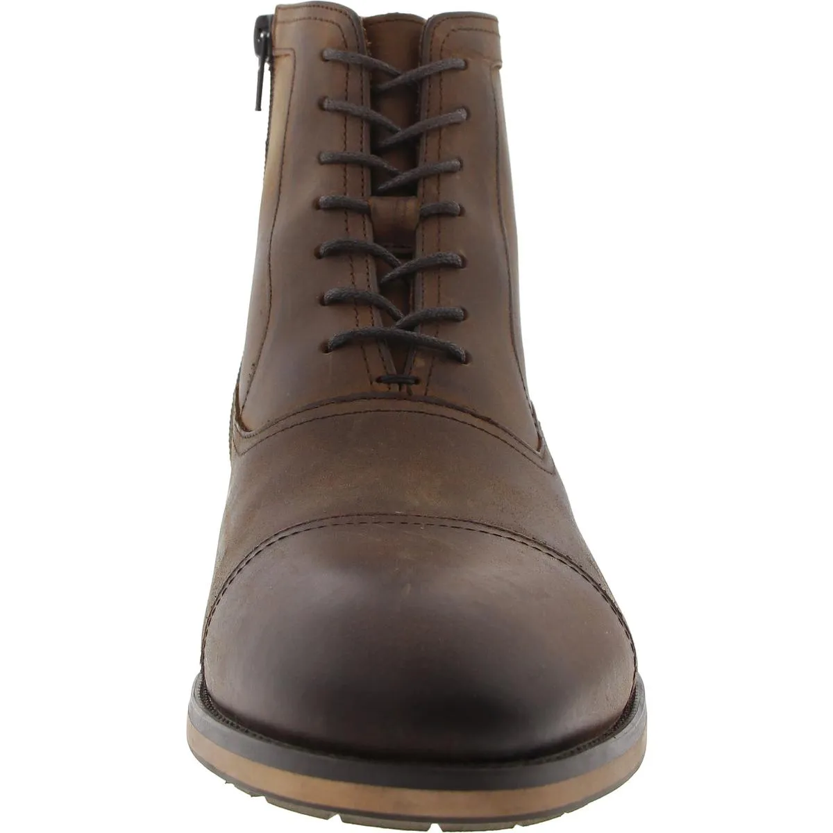Mens Zipper Combat & Lace-Up Boots