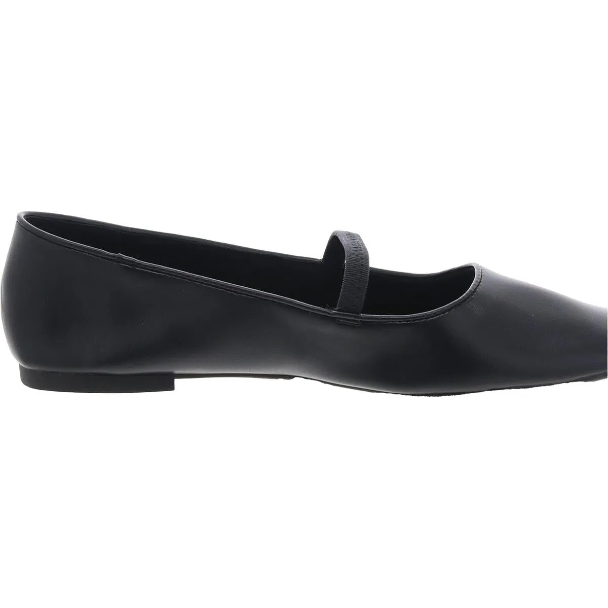 Nessa Womens Padded Insole Faux Leather Ballet Flats