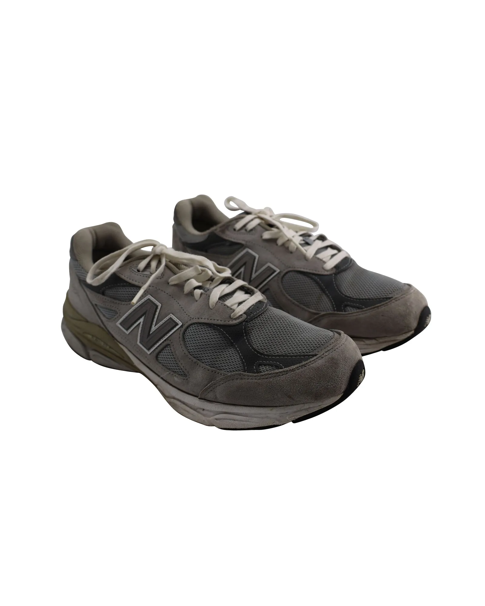 New Balance 990v3 Made in USA Sneakers in Grey White Synthetic