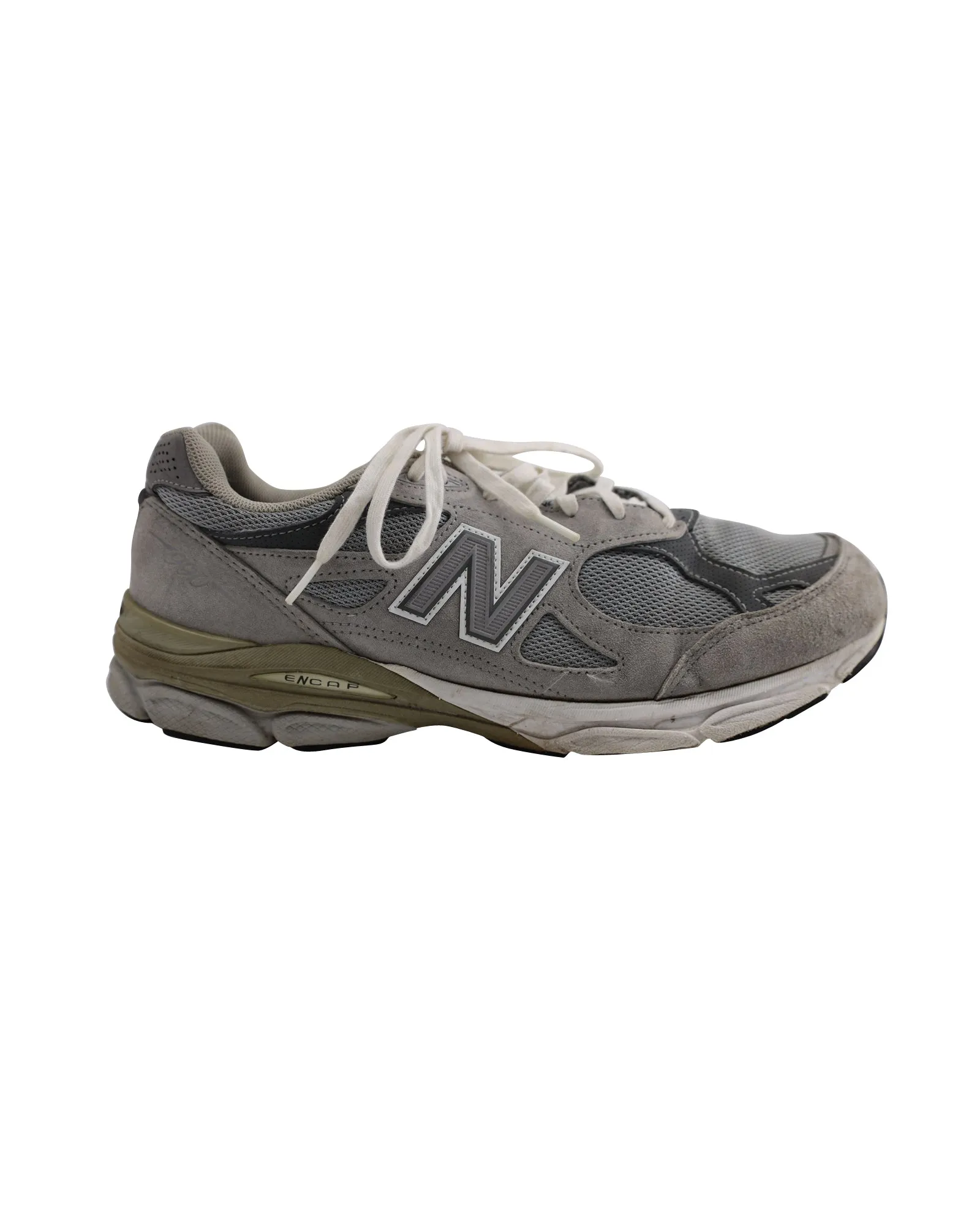 New Balance 990v3 Made in USA Sneakers in Grey White Synthetic