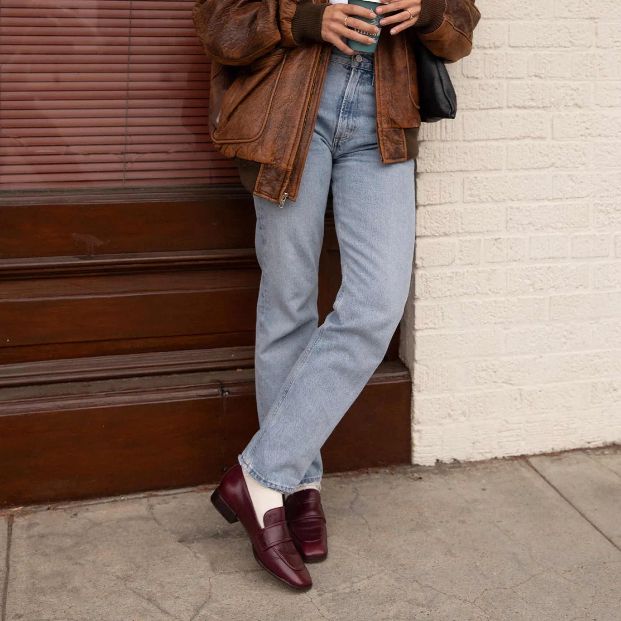 Nygel Loafers Cranberry Leather