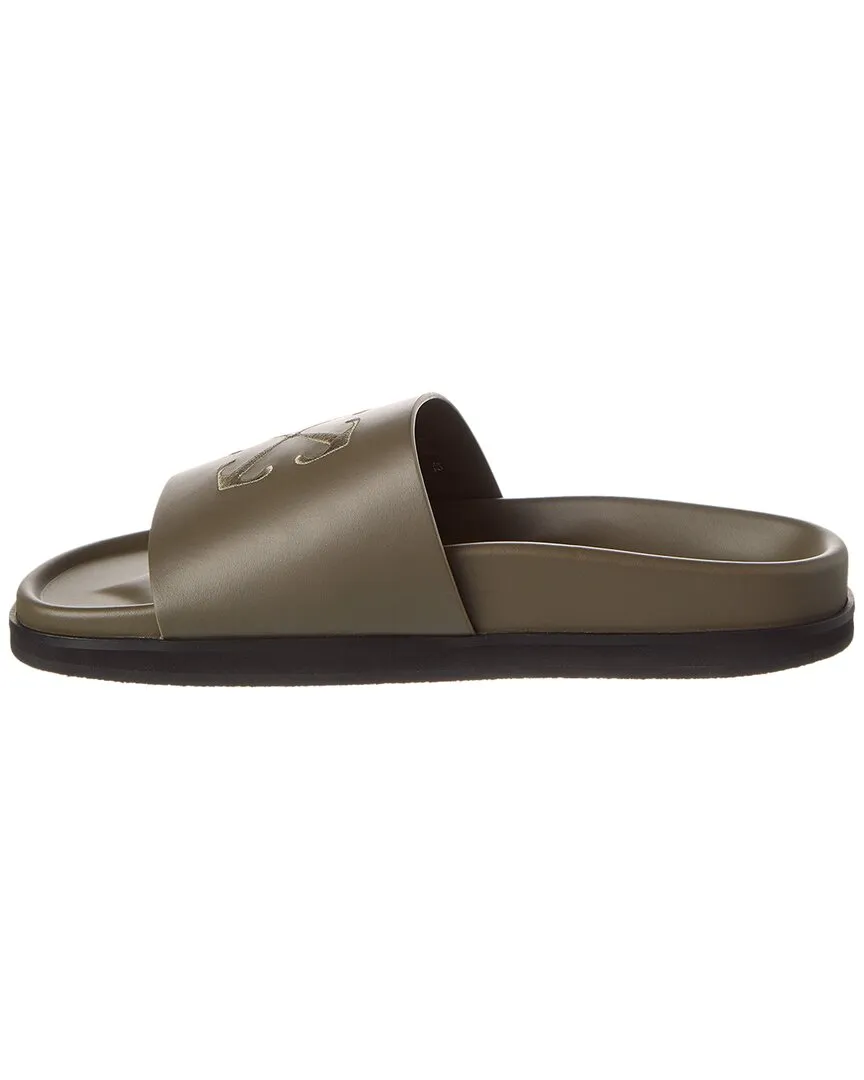 Off-White Pool Time Leather Slide