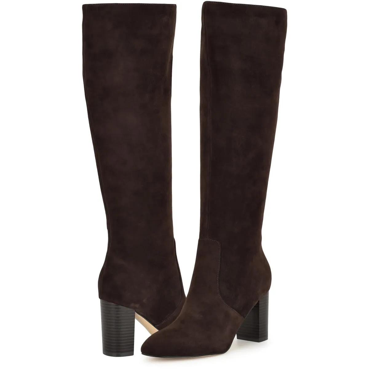Otton Womens Suede Almond Toe Knee-High Boots
