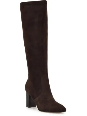 Otton Womens Suede Almond Toe Knee-High Boots
