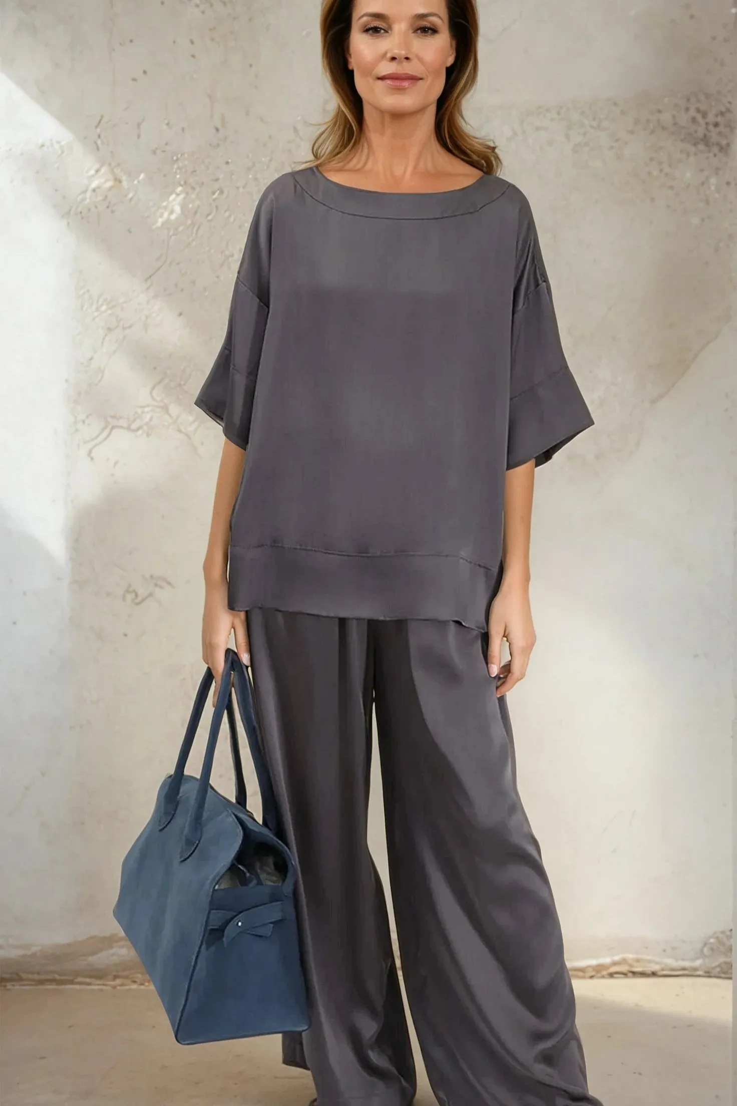 PALMETTO PANT IN SILK CHARMEUSE