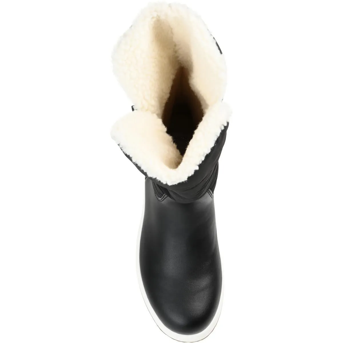 PIPPAH Womens Comfy Duck toe Mid-Calf Boots